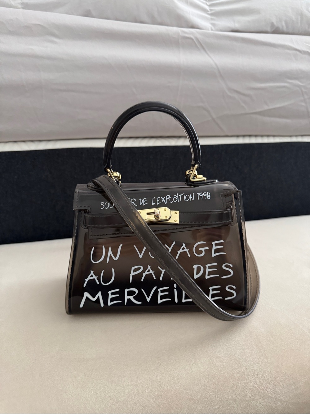 *SOLD* Black Top-Handle mini bag - Picture 7 of 11